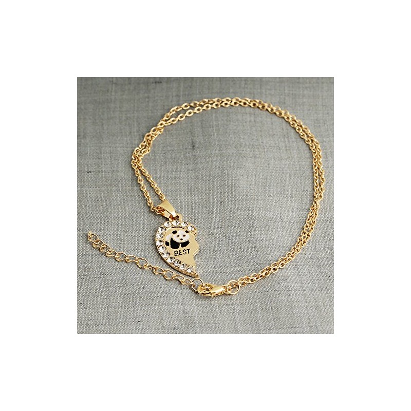 Best Friend Necklace for Women Girls Panda Friendship Necklace for