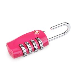 OSALADI TSA-Approved Lock for Luggage Durable Rosy Security Padlock for Travel Bags and Suitcases Resettable Code for Personal Security