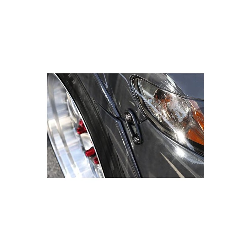 Vmingo Sujetadores Facia Parachoques Plano Tornillo Liga Bumper Fastener (Negro)