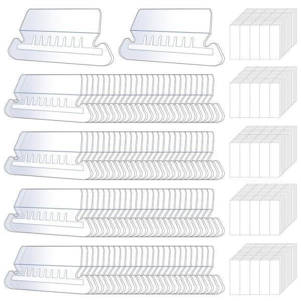 Yadiana File Folder Tabs, 50 Pcs Clear Hanging File Folder,