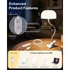 LemSen Clip on Light for Bed, Headboard Reading Lamp, Dorm