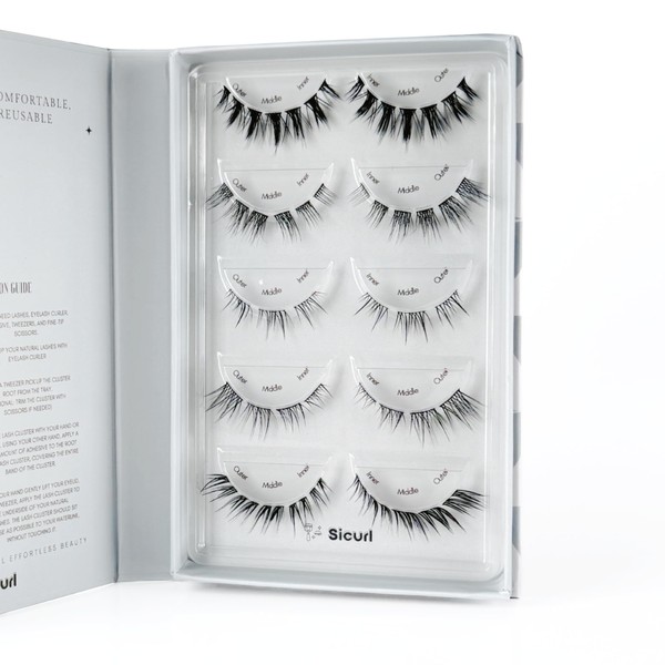 Sicurl The Day&Night Lashes Pack, 5 different mixed eyelash styles,