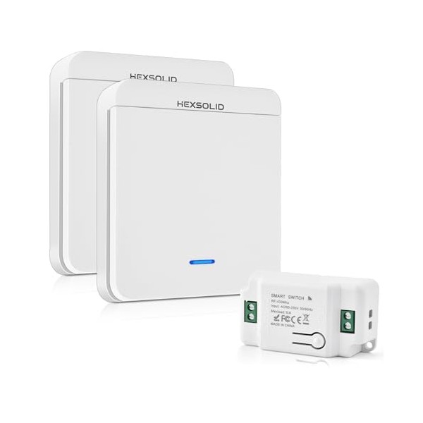 Wireless Light Switch 100-250V Remote Control Light Switch Kit Quick