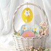BETESSIN Pack of 6 mini Easter eggs for hanging, colourful