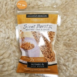 Candle-lite Essential Elements Paper Scent Bursts Nutmeg & Oud Wood Warmer Refills