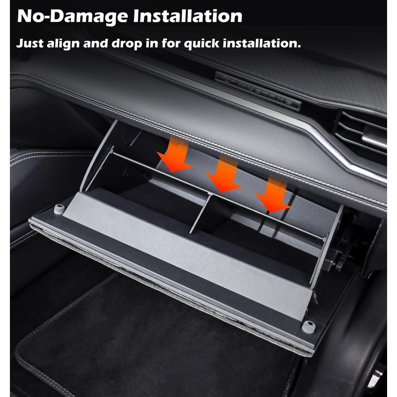 Treesiche Glove Box Organizer Divider for Mustang 2024 2025 2026