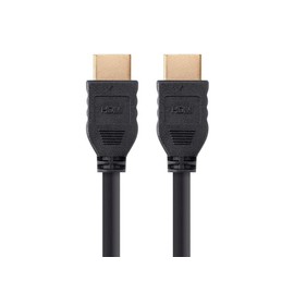 Monoprice High Speed HDMI Cable - 15 Feet - Black | No Logo, 4K @ 60Hz, HDR, 18Gbps, YUV 4:4:4, 26AWG, CL2 - Commercial Series