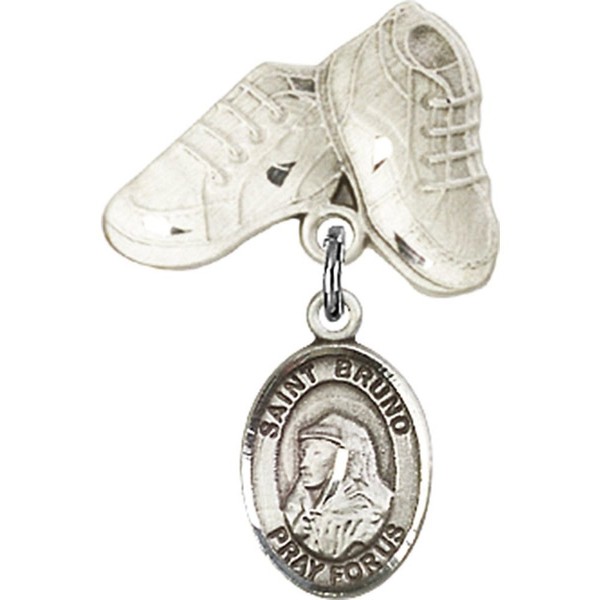Bonyak Jewelry Saint Medal Collection Sterling Silver Baby Badge with