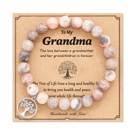 FYUKISS Gifts for Grandma, Presents Gifts for Grandma Grandmother Grandparents Jewelry Bracelet Best Seniors Elderly Grandma Abuela Birthday Christmas Gifts for Grandma from Granddaughter
