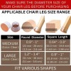 Chair Leg Protectors 32 Pack with Non-Slip Floor Guards for