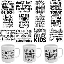 CHNVICK - 12 unidades de envoltorio para tazas UV DTF con citas divertidas para tazas UV DTF, fáciles de operar y diseñar, adecuadas para decoración de fiestas, decoración de cumpleaños, decoración