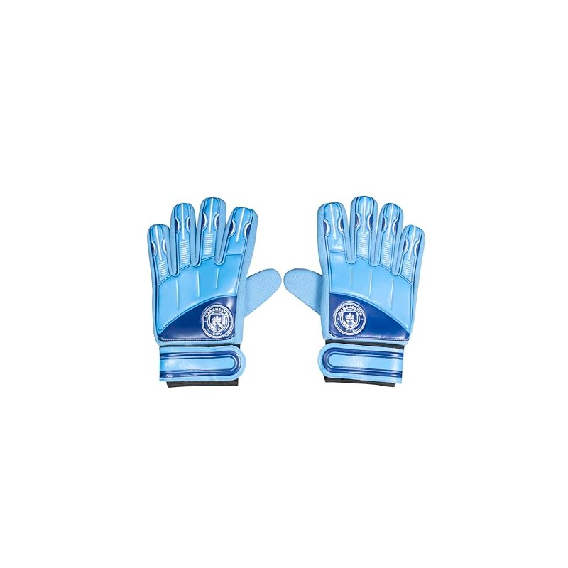 Hy-Pro Man City DELTA Goalkeeper Gloves - Junior (Size 5)
