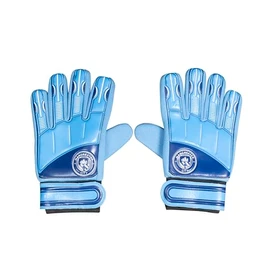Hy-Pro Man City DELTA Goalkeeper Gloves - Junior (Size 5) Blue