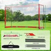 RINREA Portable Soccer Goal 12x6Ft, Collapsible Soccer Goal Net Metal