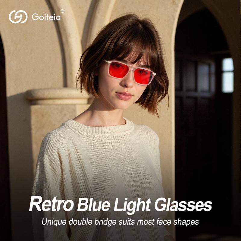 Goiteia - 100% Blue Light Blocking Glasses - Red Sleep