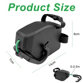 Chiluxendo Tow Rope Bicycle Children, 2.5 m Bicycle Tow Rope, Rope for Bicycle Trailer, Bicycle Pull Lead, Bicycle Traction Rope, Tow Bar Bicycle Children for Mountain Bike (Black)