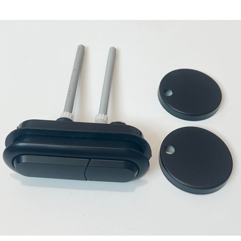 WinZo Toilet Oval Dual Flush Button with Toilet Seat Bolts