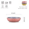 Selamica Ceramic 30 Ounce Large Pasta Bowls 8 inch Serving