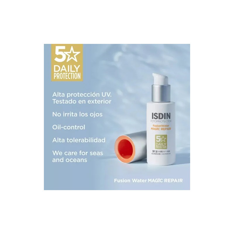 Fotoprotector Fusion Water Magic Repair Spf50 50ml Isdin