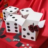 Jexine 15 Pcs Casino Theme Party Decorations Dice Favor Boxes