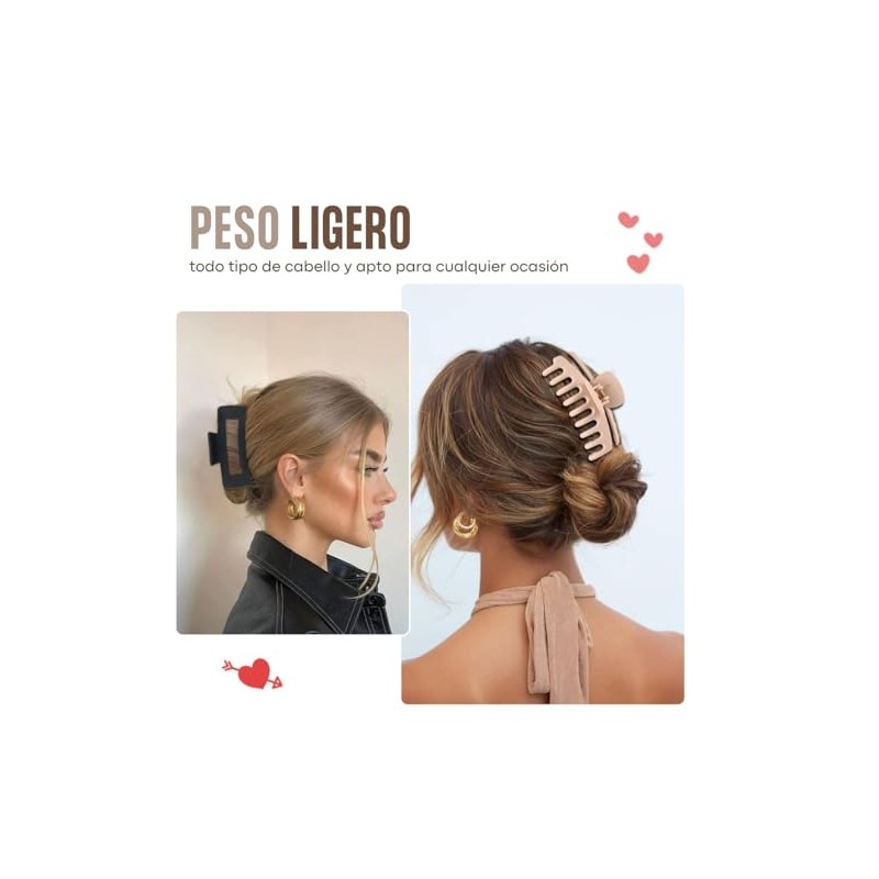 Triko Set de 8 Pinzas para el Cabello para Mujer,