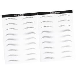 Ipetboom Natural Waterproof Eyebrow Stickers 2 Sheets/18 Pairs Eyebrow Makeup Tools Create Your Own Shape