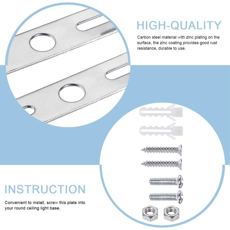 2 Set 110mm Ceiling Light Plate Kit Ceiling Lighting Bracket