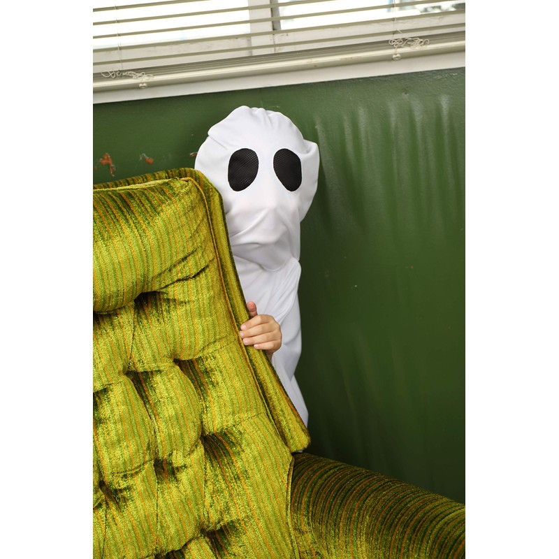 Clearstone Halloween Ghost Poncho Kids Cosplay White