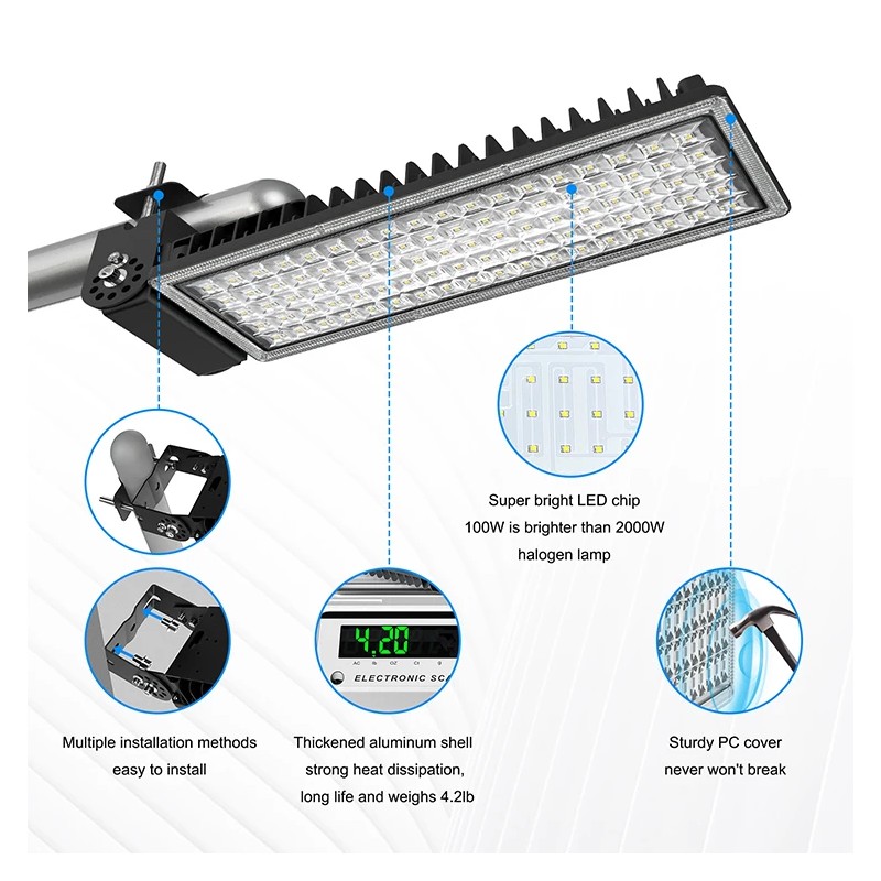 High-Quality 100W Outdoor Solar Street Light with for Reliable and