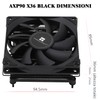 TR AXP90-X36 BLACK Low Profile Air Cooler for CPU, Height