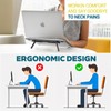 MBAIYO Foldable Keyboard Riser Stand, Self-Adjusting Laptop Feet with Dual