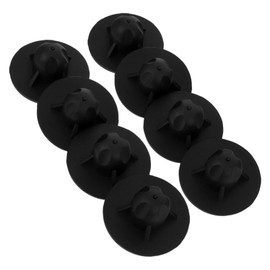 BESPORTBLE 8pcs Outdoor Chair Leg Caps Sink Patio Furniture Feet Protectors with UV Resistance Soft Ground Adaptability for Folding Chairs and Stools Black