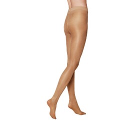 KUNERT Women's Tights, Satin Look, Transparent, Shiny, 20 denier, tan