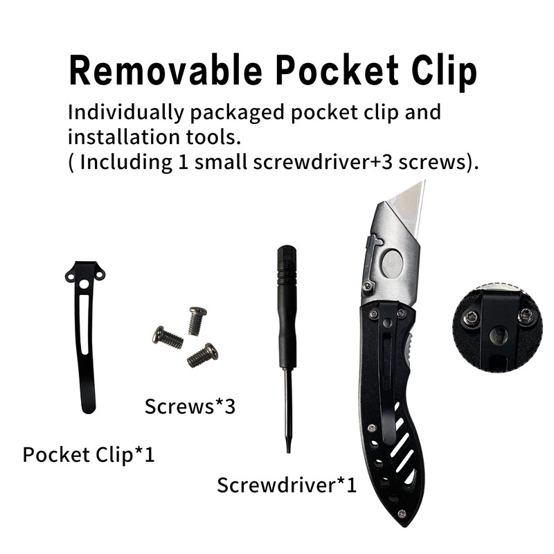 XIPHIAS Professional 4 Folding Utility Knife - Premium Heavy Duty