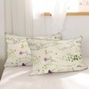 GABraden Microfiber Pillow Cases 2PCS,Floral Print Pattern Pillow Cover Set