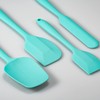 Juego de 4 espátulas de silicona flexibles, resistentes al calor,