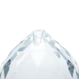 DOJA Barcelona Feng Shui Ball 4 cm Pack of 2 Faceted Crystal Ball Decorative Glass Ball for Cleaning the House from Bad Energies Chandelier Pendant Garden Decoration