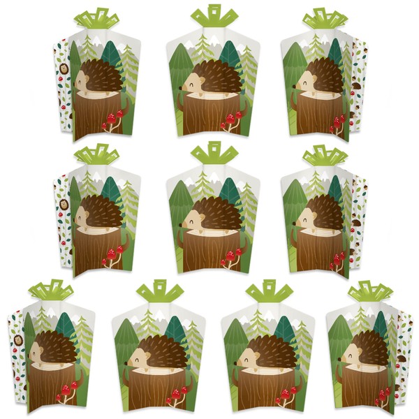 Big Dot of Happiness Forest Hedgehogs - Table Decorations -
