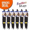 FreeTress Synthetic Hair Braids Deep Twist Bulk 22" (6-Pack, 33)