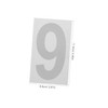 WOONEKY Reflective Number Stickers 10 Sheets Large Mailbox Decals Racing