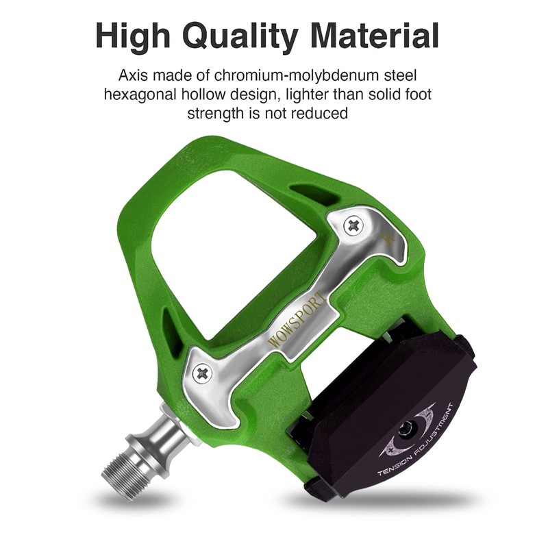 WOWSPORT SPD SL Road Bike Pedals with Cleat,Compatible with Shimano