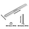 Mounting Set for Fence Mailbox, 2 Pieces, Fence Attachment, 215