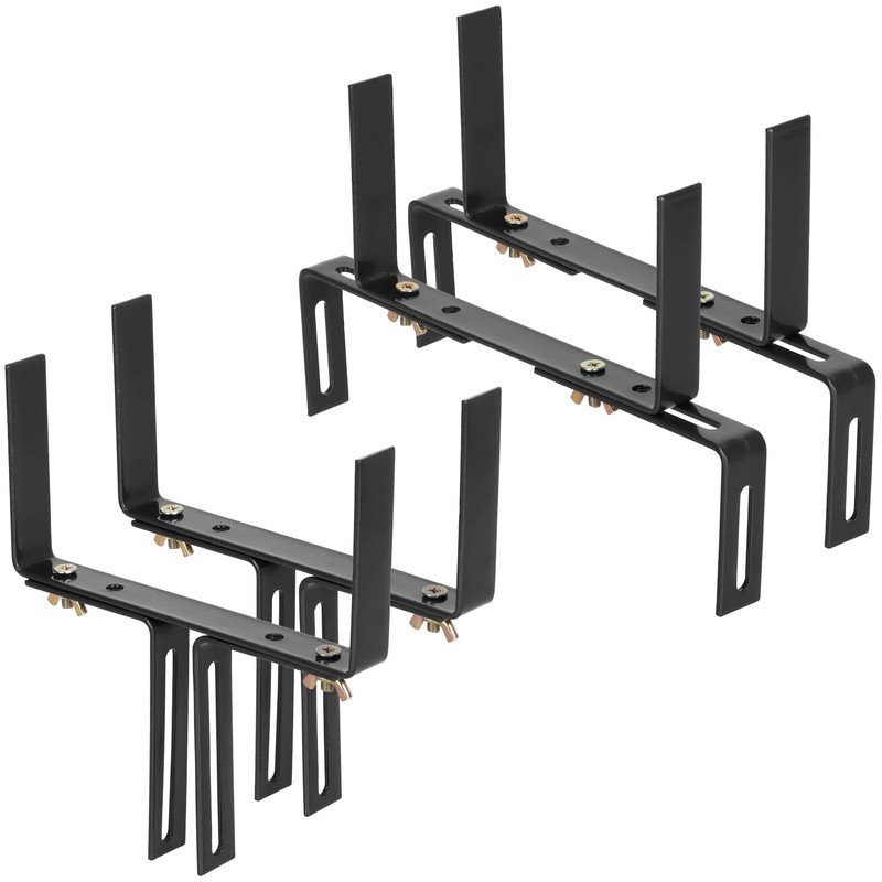com-four® 4x flower box holder for balcony parapets and railings