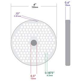 The Sausage Maker - #32 Stainless Steel Meat Grinder Plate (3/16")