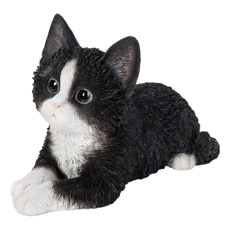 Vivid Arts Laying Kitten Pet Pals (Black and White)