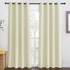 NICETOWN Room Darkening Beige Curtain 80 inch Length, Grommet Thermal