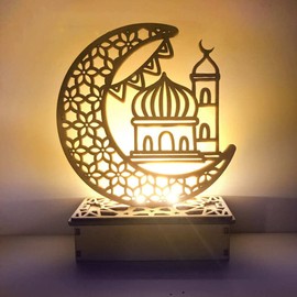 beseloa Ramadan Decorations Light, Eid Lights Decorations, Ramadan Decorations for Home, Eid Mubarak Decorations Lights Ornaments Muslim Ramadan Table Lamp for Home