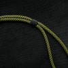 trage.band® Neck Strap with Carabiner Hook, Black/Yellow