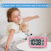 Peakeep Night Light Alarm Clock Battery Operated with Indoor Temperature,
