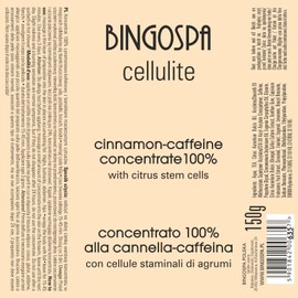 BINGOSPA cellulite Anti-Cellulite Abnehmen Zimt-Koffein-Konzentrat mit Zitrusstammzellen fur Straffung und Modelierung, Body Wraps - 150g